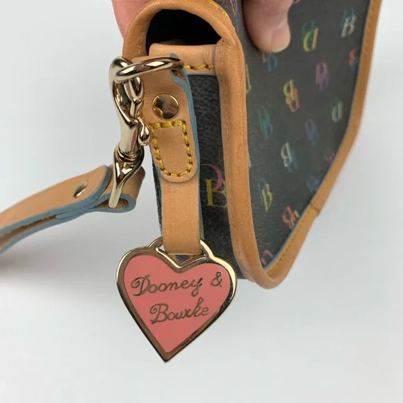 Dooney & Bourke Monogram Leather Wristlet - Picture 9 of 13